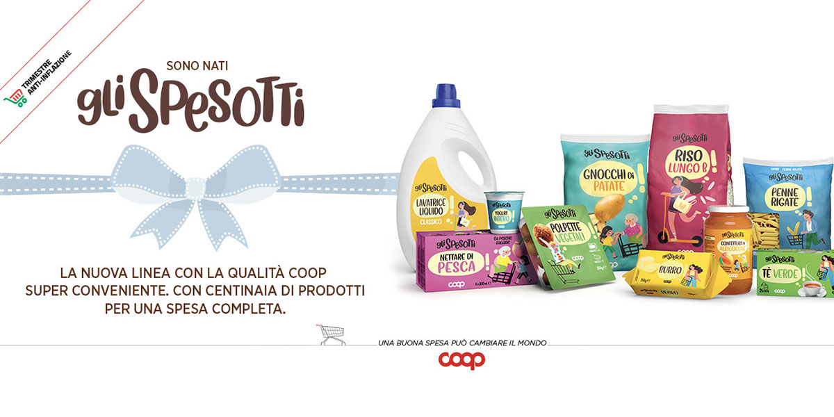 Gli Spesotti, ecco la nuova linea conveniente a marchio Coop